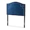 Baxton Studio Aubrey Royal Blue Velvet Upholstered Twin Size Headboard 154-9313 - alternate 1